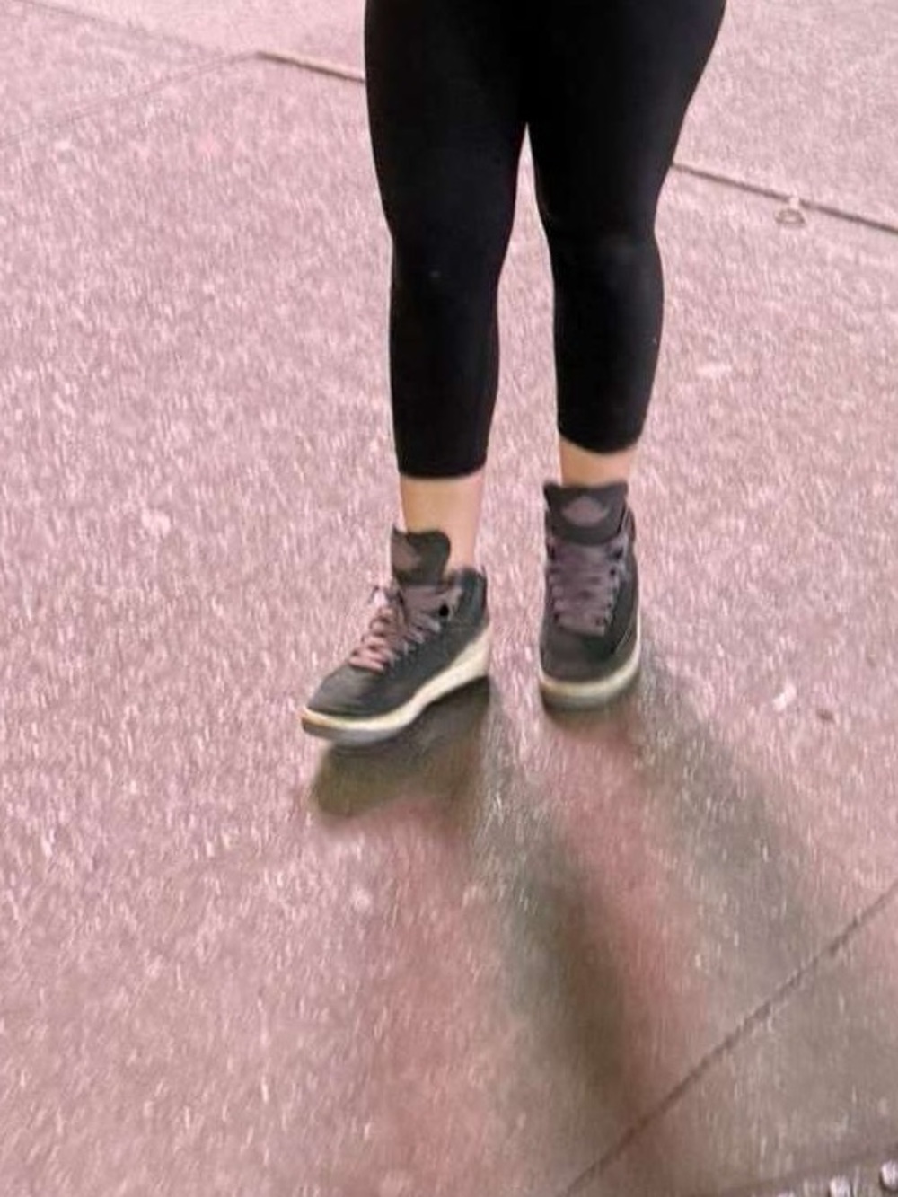 Jordan Black and Gray High-Top Sneakers